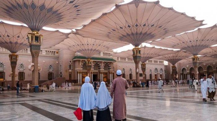 ILUSTRASI Masjid Nabawi di Kota Madinah Arab Saudi.