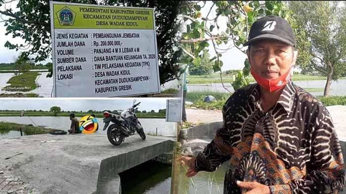 Warga Curiga Kades Tipu Uang Proyek Rp 230 Juta, Jembatan Menurun 10 Cm