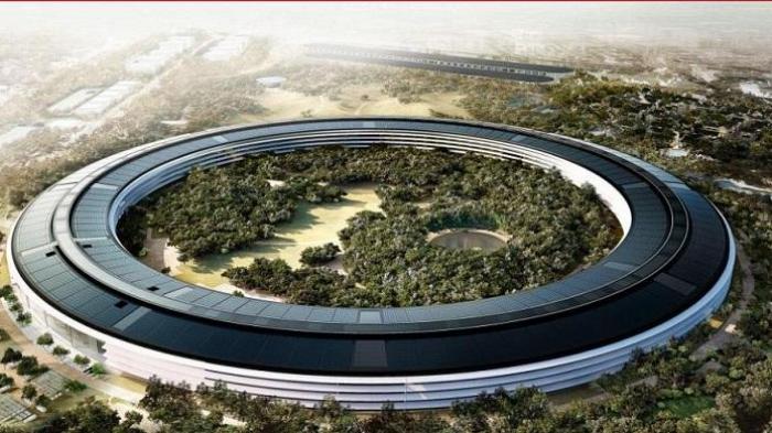 Apel Raksasa Menakjubkan, Markas Baru Apple Berbentuk 'Cincin Raksasa' Jadi Terbesar ...