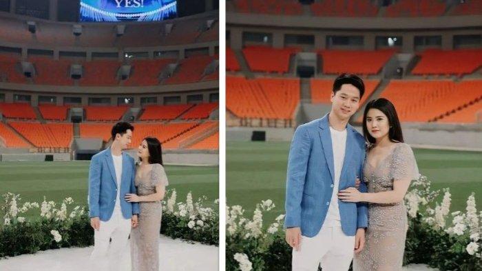 7 Potret Romantis Valencia Tanoesoedibjo Dilamar Kevin Sanjaya di Jakarta International Stadium