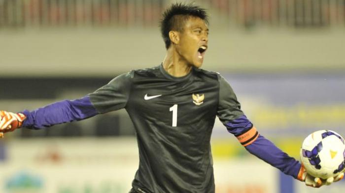 Kiper Timnas Indonesia Kurnia Meiga Hermansyah.