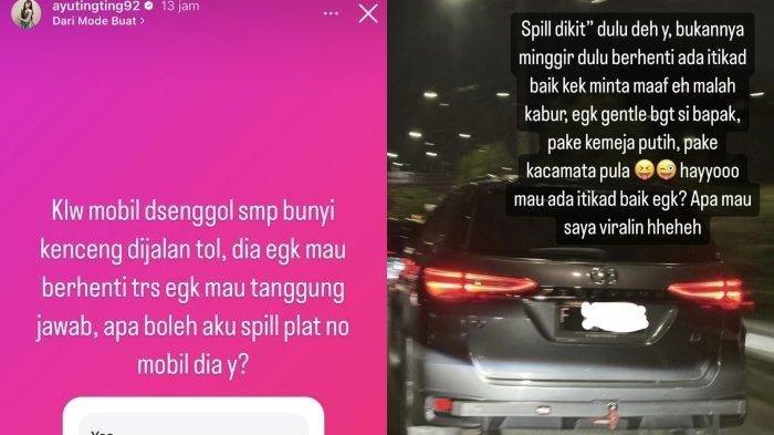 kronologi kecelakaan ayu ting ting di tol