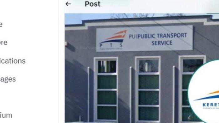 Tangkapan layar logo KAI dipakai perusahaan KA Polandia. (X)