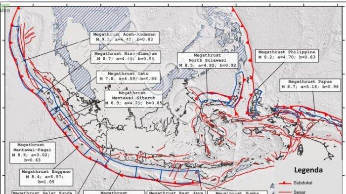 Bisakah gempa megathrust membelah Pulau Jawa? Berikut Zona Megathrust di Indonesia