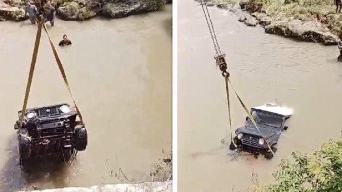 Mobil tercebur ke sungai gara-gara sopir kebelt BAB.