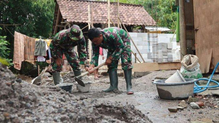 progres pembangunam rumah Tidak layak huni