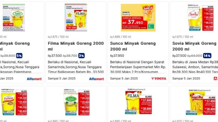 Daftar Promo Minyak Goreng Hari Ini, Jumat 3 Januari 2025 di Alfamart
