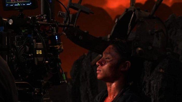Kiesha Alvaro syuting adegan film 'Siksa Neraka'. Beberapa adegan ekstrem film ini viral
