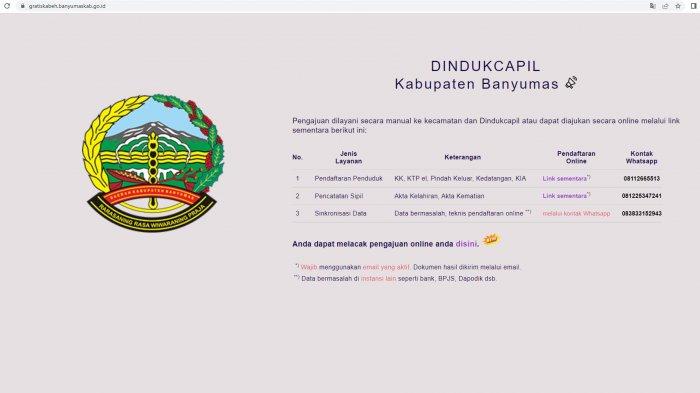 Gratis Kabeh Layanan Pembuatan Dokumen Kependudukan Secara Online