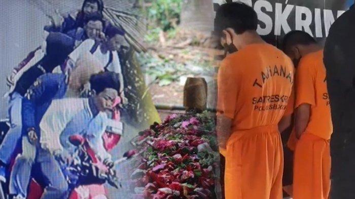 Tampang pelaku pembacokan siswa SMK di Ciampea, Bogor.