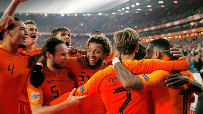 Ilustrasi Belanda vs Inggris dalam semifinal UEFA Nations League