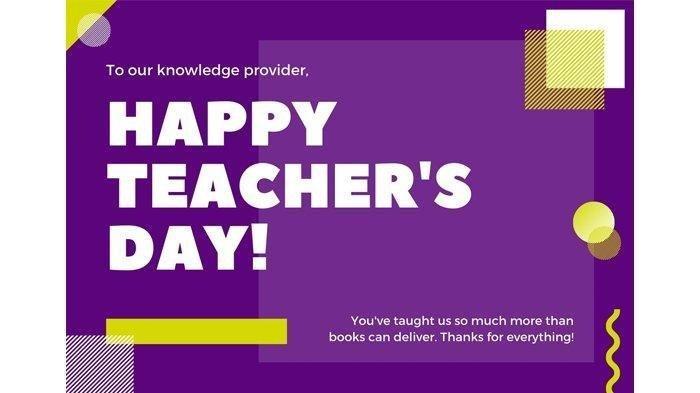 50 Ucapan Selamat Hari Guru, Penuh Makna, Cocok untuk Facebook dan WA