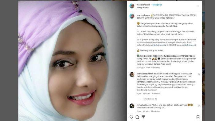 Kabar duka menyelimuti keluarga Ikang Fauzi, pasalnya ia kehilangan istri tercintanya Marissa Haque yang meninggal diusia 61 tahun pada Rabu dini hari(2/10/2024).