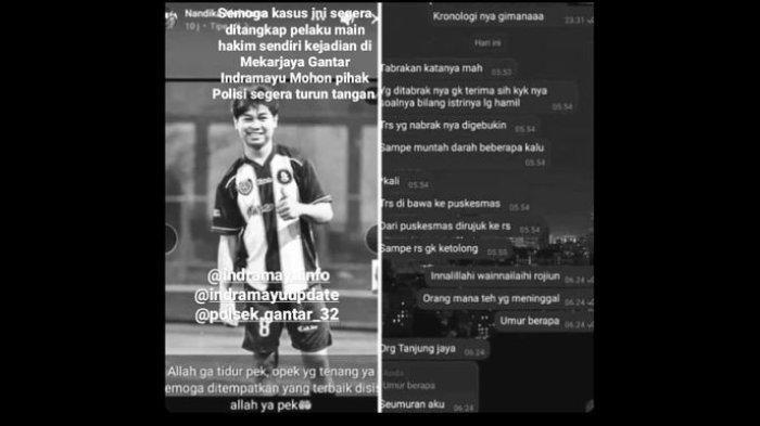 Screenshot kasus penganiayaan di Desa Mekarjaya, Kecamatan Gantar, Kabupaten Indramayu. Korban meninggal dunia.