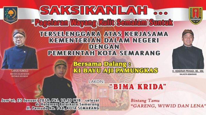 Gratis, Pertunjukan Wayang Kulit Lakon Bimo Krido Kreasi Pemkot ...