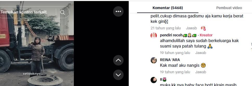 WANITA KUAT : Tangkapan layar dari Tiktok : wanitakuat355 pada Minggu (1/6/2025)