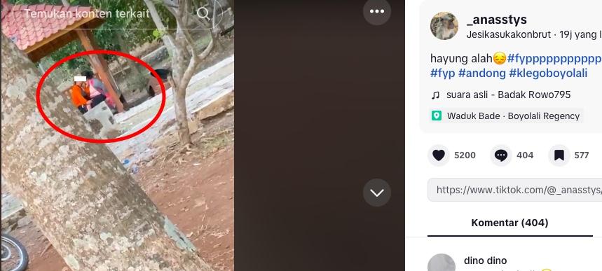 Viral Pasangan Paruh Baya Terekam Berciuman di Waduk Bade Boyolali