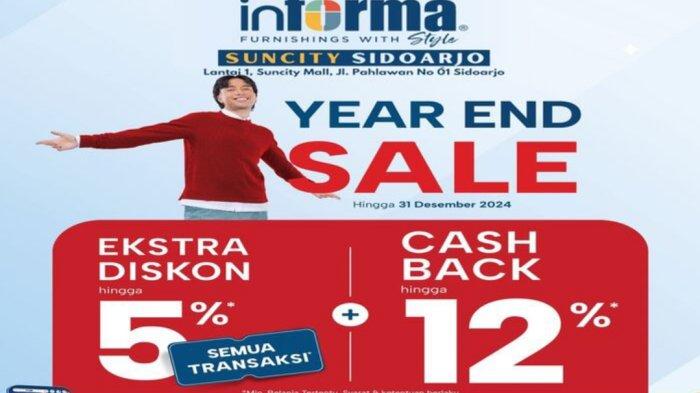 Promo Diskon Informa Sawojajar di akhir 2024.