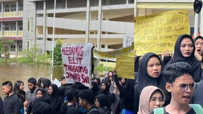 NASIB SISWA MEMPAWAH - Ratusan Siswa kelas XII SMA Negeri 1 Mempawah menggelar aksi di sekolahnya yang terletak di Jalan Raden Kusno, Kecamatan Mempawah Hilir, Kabupaten Mempawah, Kalimantan Barat, Senin 3 Februari 2025 karena tak bisa mendaftar SNBP 2025 akibat kelalaian sekolah menginput data PDSS. Pj Gubernur Kalbar, Harisson memastikan 106 siswa SMAN 1 Mempawah bisa mendaftar SNBP tahun ini. Sementara 7 lainnya masih diperjuangkan.