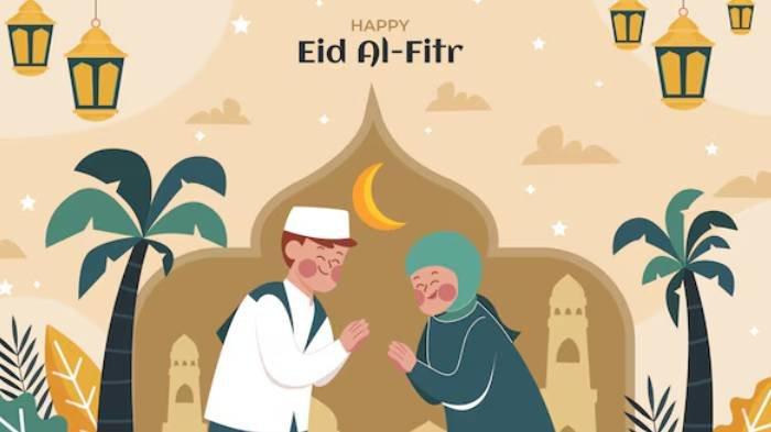 IDUL FITRI 2025 - Ilustrasi ucapan Idul Fitri. Berikut ini 15 ucapan selamat Idul Fitri dalam Bahasa Inggris.