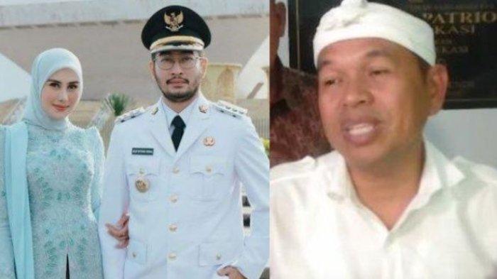 JEJE BAWA ANAK ISTRI - Potret Jeje Govinda dan Syahnaz ketika pelantikan kepala daerah, (20/2/2025) lalu. Dedi Mulyadi Gubernur Jawa Barat tak masalah para kepala daerah membawa anak dan istri ke kantor ketika jam kerja, asal profesional.