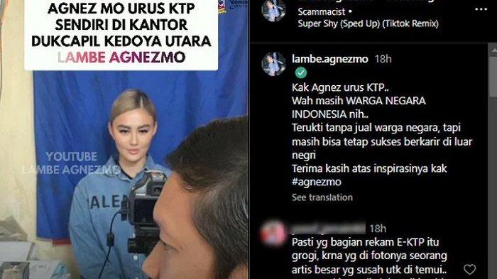 Agnez Mo melakukan prosedur yang sama dalam perekaman e-KTP di kelurahan.