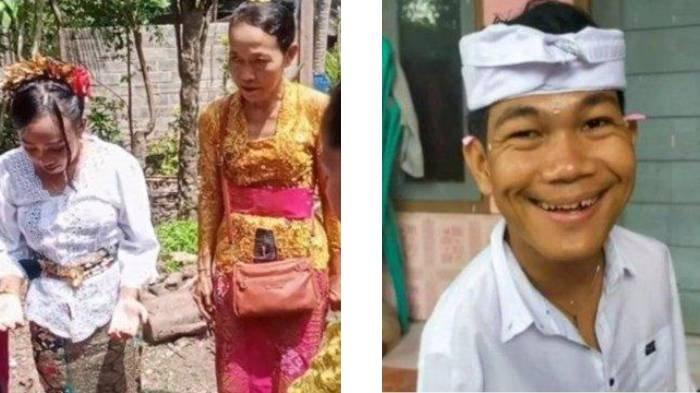 AGUS BUNTUNG MENIKAH - Agus Buntung, terdakwa kasus dugaan pelecehan seksual di Mataram, NTB. I Wayan Agus Suartama alias Agus Buntung, dikabarkan menikah dengan Ni Luh Nopianti yang berkebaya putih.