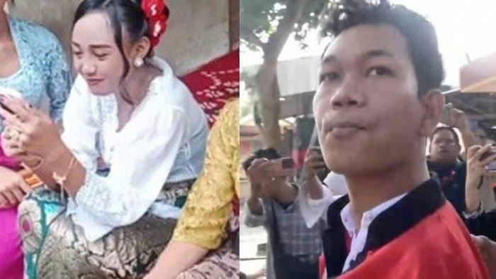 MENIKAH - Terdakwa pelecehan seksual, Agus Buntung (kanan) dikabarkan menikah meski masih dipenjara. Ia diduga menikahi Wanita Bernama Ni Luh Nopianti. Kehadiran Agus Buntung di pernikahan diwakili keris dibungkus kain putih, Selasa (15/4/2025).