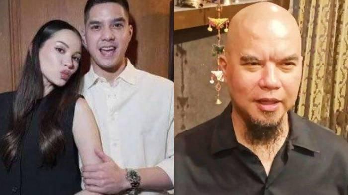 PERNIKAHAN AL GHAZALI - (Kiri) Foto Alyssa Daguis dan Al Ghazali. (Kanan) Ahmad Dhani ketika ditemui di kawasan Cipete, Jakarta Selatan, Senin (17/2/2025). Ia memuji Alyssa Daguise, calon menantunya. Reaksi Alyssa saat Ahmad Dhani ingin pajang foto raja di pernikahannya dengan Al Ghazali.