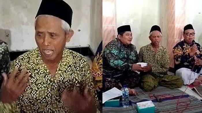 TAMPAR MURID - Ahmad Zuhdi, guru Madin yang didenda Rp 25 juta seusai tampar murid, saat memberikan keterangan di Mushola lingkungan Madin Desa Jatirejo, Kecamatan Karanganyar, Kabupaten Demak, Jumat (18/7/2025).