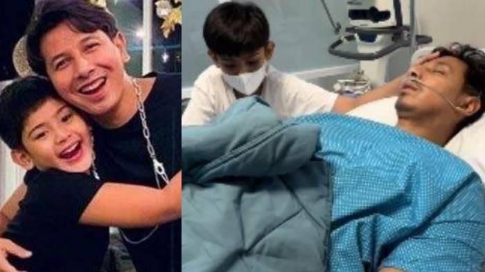 Air mata King Faaz mengetahui kondisi ayah sambungnya terbaring lemah (Instagram/fairuzarafiq)