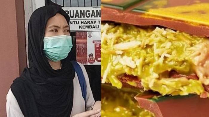 Ajeng Putri Pratiwi melaporkan aksi penipuan cokelat Dubai yang ia alami ke Polrestabes Palembang, Senin (9/12/2024)
