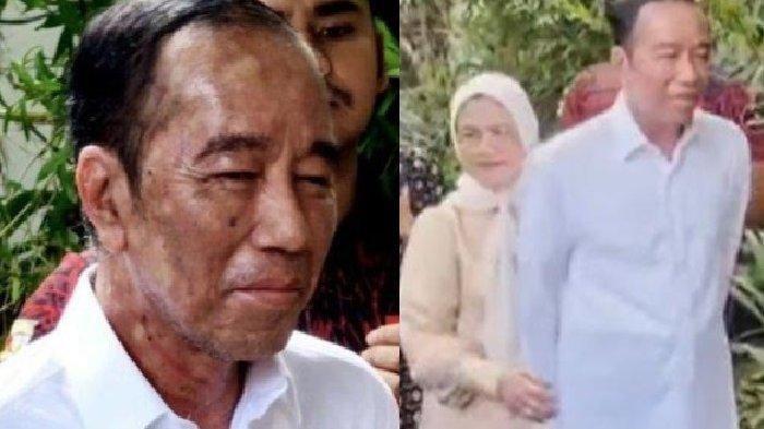 AJUDAN BICARA - Tangkapan layar momen Jokowi merayakan ulang tahunnya yang ke-64 bersama warga di rumahnya di Solo, Sabtu (21/6/2025). Kondisi terbaru wajah Jokowi di hari ulang tahunnya mengejutkan publik. Dokter Tifa kini juga menyoroti adanya benjolan di perut Jokowi.