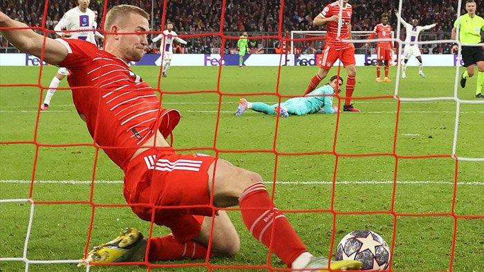 Aksi heroik diperlihatkan De Ligt saat menggagalkan usaha PSG mencetak gol pembuka pada leg kedua 16 besar Liga Champions, Kamis (9/3/2023) dinihari tadi.