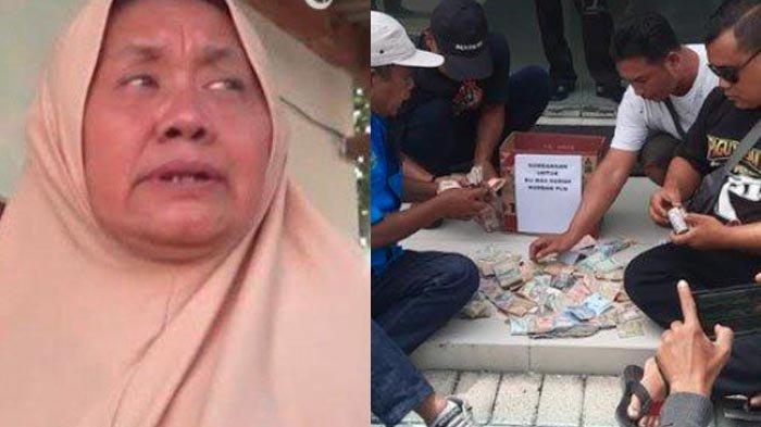 TAGIHAN LISTRIK VIRAL - Joko Fattah Rochim ketua Spekal Jombang saat mendatangi kantor PLN ULP Jombang untuk memberikan hasil sumbangan dari para pedagang kaki lima (PKL) untuk membantu Masruroh, penjual gorengan pada Senin (28/4/2025). Namun bantuan untuk pembayaran tagihan listrik itu ditolak oleh pihak PLN.