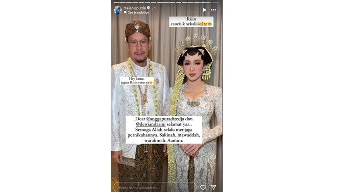 Angga Puradiredja vokalis Maliq & D’Essentials menikah dengan Dewi Andarini, adik ipar Rian D’Masiv.