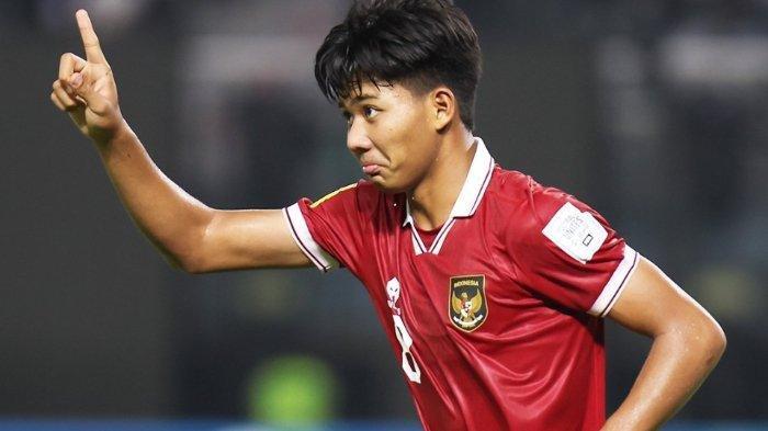 ABROAD ARKHAN KAKA - Arkhan Kaka saat berselebrasi setelah mencetak gol ke gawang Ekuador di Piala Dunia U17 2023, Jumat (10/11/2023). Arkhan Kaka benarkan dapat tawaran dari klub Eropa.