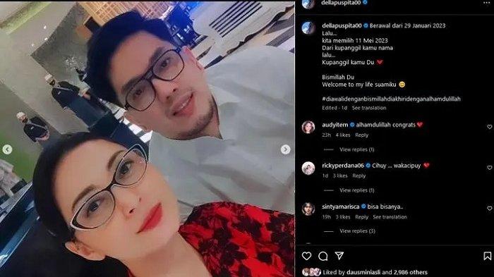 Artis cantik Della Puspita umumkan kabar pernikahan dengan suami baru seusai 10 tahun menjanda.