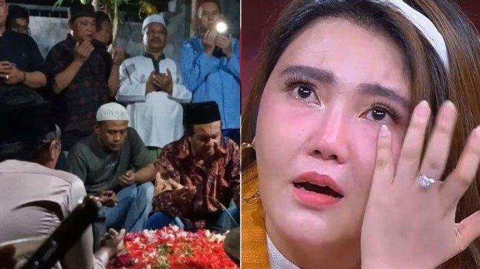 Ayah Via Vallen meninggal dunia, sang penyanyi dangdut pilu hanya bisa saksikan pemakaman dari jauh.