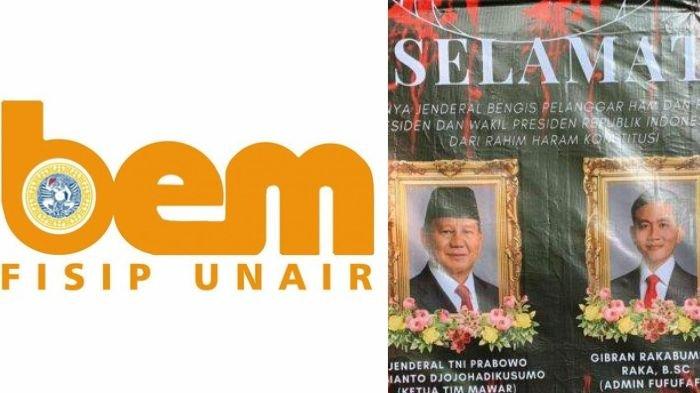 BEM FISIP Unair klaim punya alasan pasang karangan bunga untuk Prabowo-Gibran