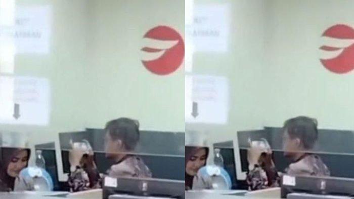 MAIN GAME- Bank Banten memberikan sanksi kepada oknum pegawainya yang viral bermain game saat bertugas di Samsat Cikande, Kabupaten Serang, Banten.