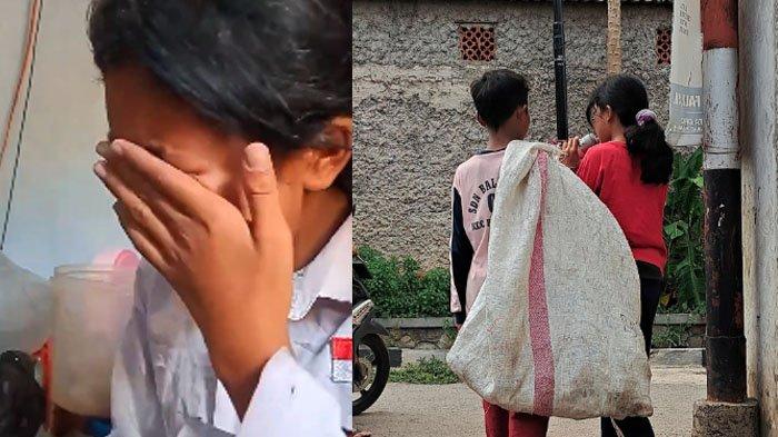 Bantu Ibu Cari Rongsokan, Siswi SD Nangis Dibully Padahal Ayah Sakit Parah, Seragam dan Sepatu Lusuh