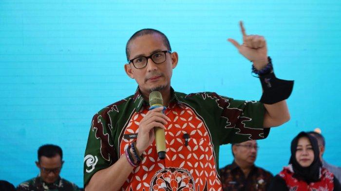 Bapilu Partai Persatuan Pembangunan (PPP), Sandiaga Salahuddin Uno di Ponorogo yang dikabarkan bakal bertemu dengan Ganjar Pranowo