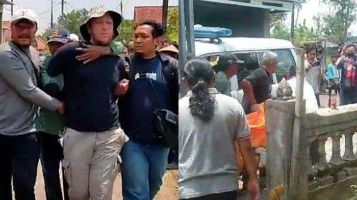 Bule Si Pembunuh Mertua Tak Tumbang Dipukul Warga, Galah Bambu sampai Patah, Ibu Siti Teriak Tolong
