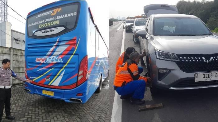 Insiden bus angkutan terekam kamera dasbor (dascamp) bermanuver memotong lajur jalan hingga menyerempet mobil di Tol Tandes Barat-Romokalisari, KM 5.600 Jalur A pada Sabtu (28/12/2024) hingga videonya viral di medsos, berakhir damai.