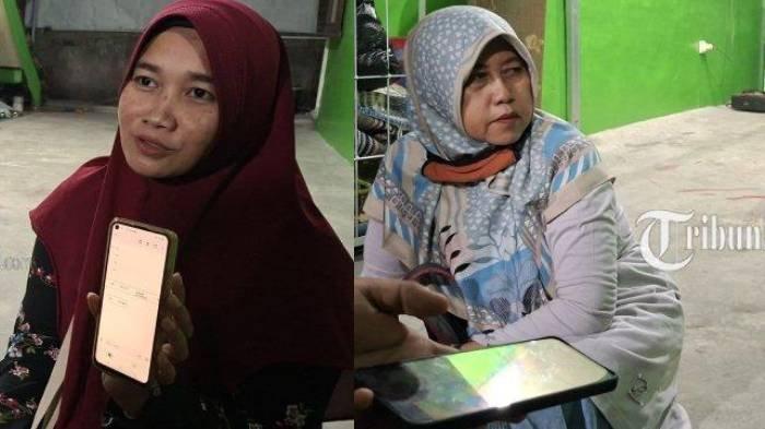 TERIMA UPAH TAK LAYAK - Catur Rahayu (kanan) seorang buruh dan warga Desa Waru, Kecamatan Kebakkramat, Kabupaten Karanganyar pada Jum'at (2/5/2025). Dia bercerita pernah menerima gaji Rp 15 ribu untuk hidup sebulan.