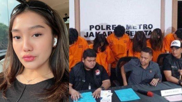 Selebgram Chandrika Chika karena pesta narkoba bersama beberapa temannya.
