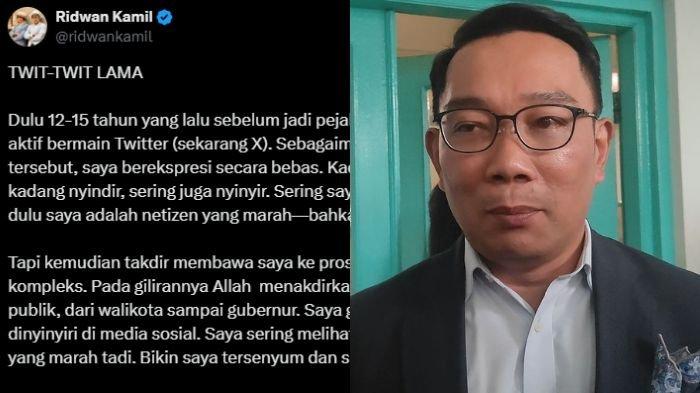 Ridwan Kamil meminta maaf atas cuitan lawas soal Jakarta yang kontroversial.