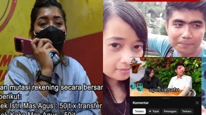 Kolase YouTuber Pratiwi Noviyanthi (kiri) dan Agus yang berfoto bersama istrinya, Elmi Nurmala (kanan).