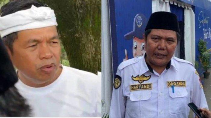 UANG DARI KDM DISUNAT - (kiri) momen ketika Dedi Mulyadi membahas kasus pembunuhan seorang warga baru-baru ini. (kanan) Sekretaris DPC Organda Kabupaten Bogor Haryandi angkat bicara terkait dugaan pemotongan uang kompensasi di jalur Puncak Bogor, Kamis (3/4/2025). Ternyata ada dugaan pemangkasan dana ke sopir angkot dari Rp 1,5 juta jadi sisa dapat Rp 800 ribu saja.